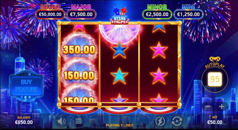 Voltage Blitz Stars'n' Stripes - base game win