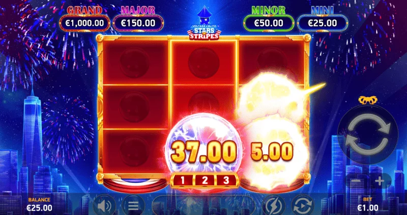 Voltage Blitz Stars'n' Stripes - bonus game