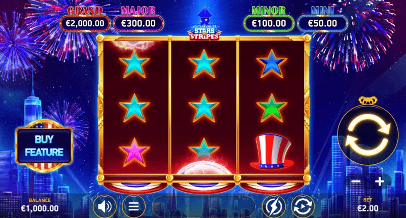 Voltage Blitz Stars'n' Stripes - main game screen